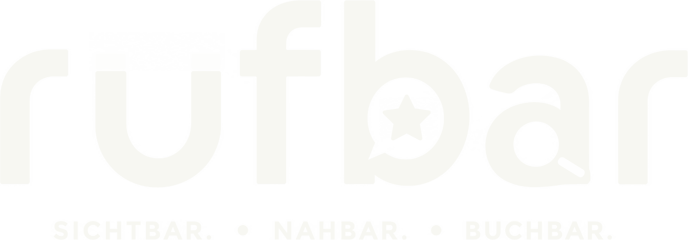 rufbar – Sichtbar. Nahbar. Buchbar.